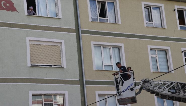 Kayseri’de apartman yangın: 6’sı çocuk 8 kişi dumandan etkilendi