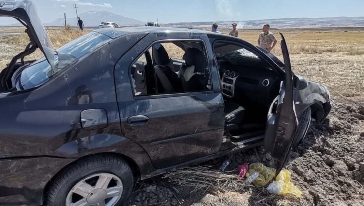 Muş’ta tarlaya devrilen otomobilin sürücüsü öldü