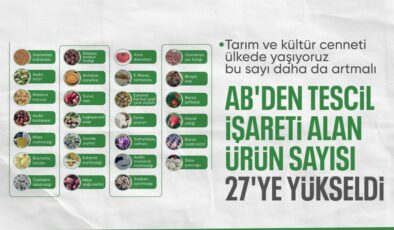 AB’den coğrafi işaret tescilli ürün sayısı 27’ye çıktı