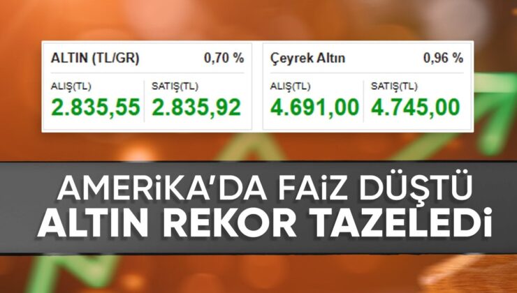 Altın fiyatlarında tarihi rekor