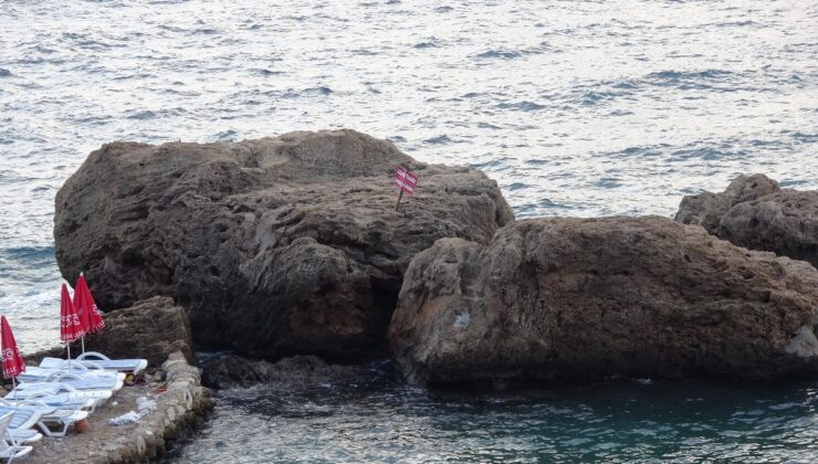 Antalya’da denize atlamanın yasak olduğu bölgede kayalıktan düştü