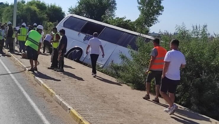 Antalya’da otel servis otobüsü şarampole düştü: 7 yaralı