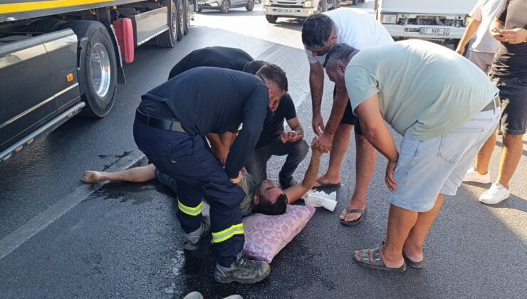 Antalya’da tır şoförü direksiyon başında epilepsi krizi geçirdi