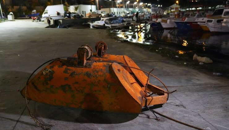 Arnavutköy açıklarında içinde patlayıcı olan demir parçası bulundu