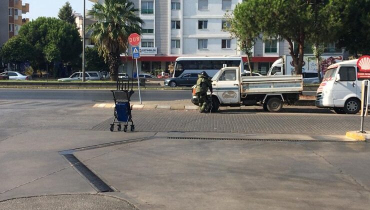 Aydın’da akaryakıt istasyonu önündeki çanta korkuttu