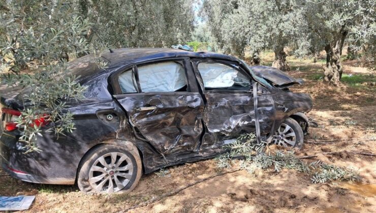 Bursa’da kazaya karışan otomobilin sürücüsünden mucize kurtuluş