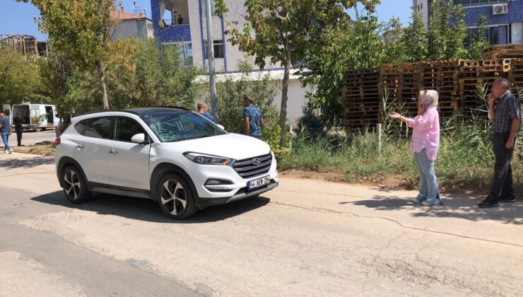 Elazığ’da uzaklaştırma kararı olan şahıs kendini eşinin aracının önüne attı