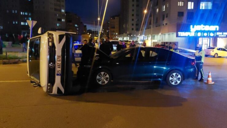 Erzurum’da trafik kazası: 6 yaralı