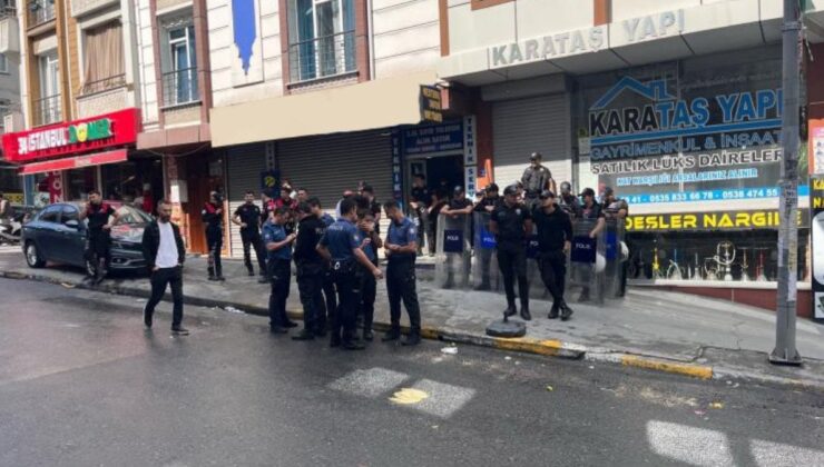 İstanbul’da esnaf kavgası: Parke taşları ve bıçaklar havada uçuştu