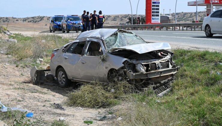 Kırıkkale’de otomobil su kanalına devrildi: 3 yaralı