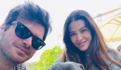 Kıvanç Tatlıtuğ ve eşi Başak Dizer’den romantik poz