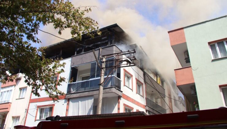 Manisa’da hobi evinde yangın çıkınca komşular birbirine girdi