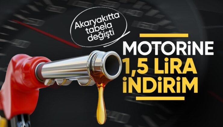 Motorin fiyatlarında indirime gidildi