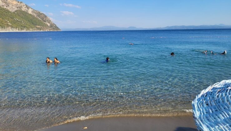 Muğla plajlarında eylül yoğunluğu