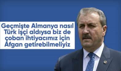 Mustafa Destici: Almanya Türk işçi aldığı gibi biz de Afgan işçi alalım