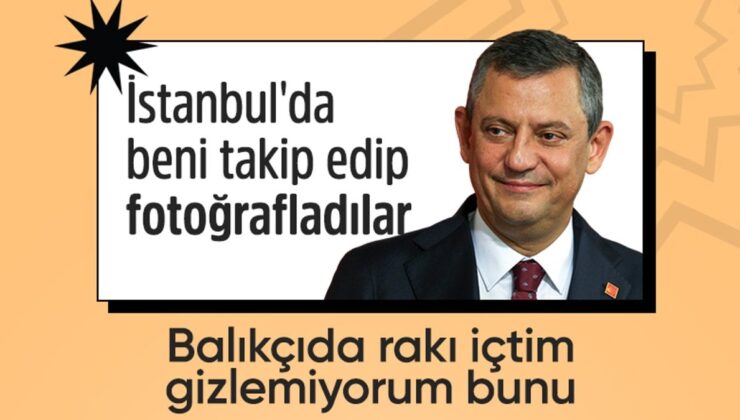 Özgür Özel gizlice fotoğraflanmasına sinirlendi