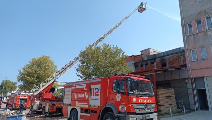 Samsun’da mobilya fabrikasında yangın