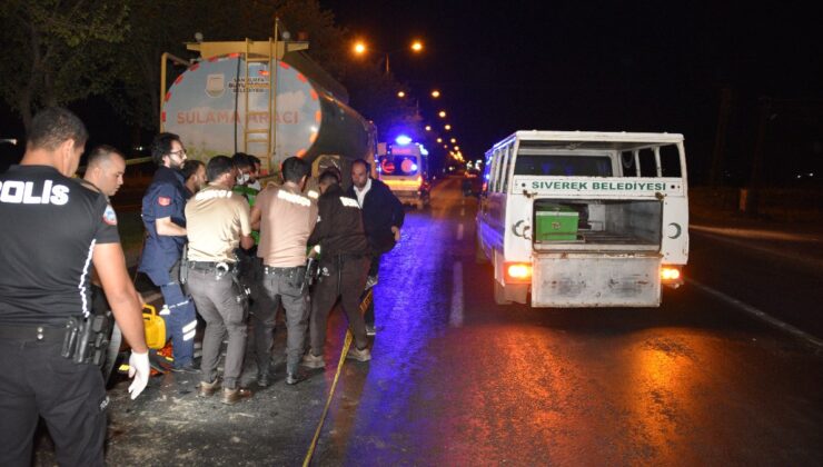 Şanlıurfa’da motosiklet su tankeriyle çarpıştı: 2 ölü