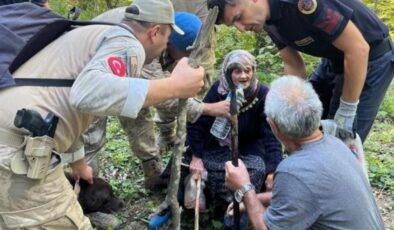 Sinop’ta mantar toplarken kaybolan yaşlı kadın, ormanda bulundu