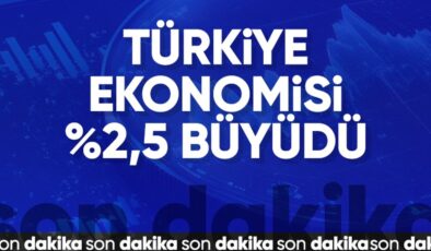 SON DAKİKA: Türkiye ekonomisi 2024’ün ikinci çeyreğinde yüzde 2,5 büyüdü