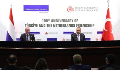 TCMB Başkanı Fatih Karahan, Hollanda Merkez Bankası Başkanı Knot ile görüştü