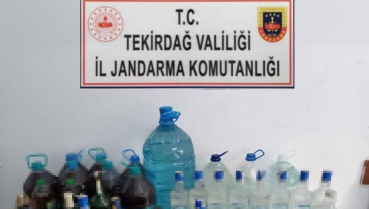 Tekirdağ’da kaçak içki operasyonu