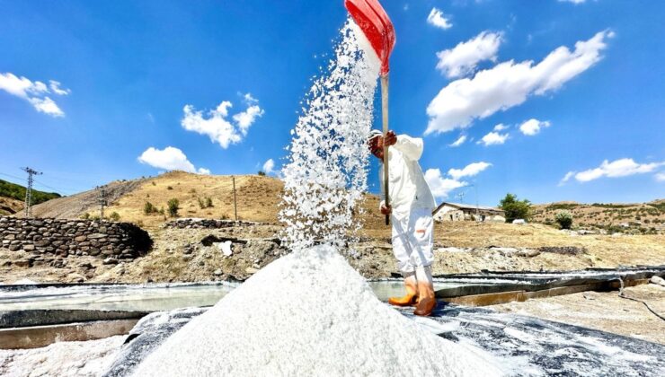 Tunceli’de 1700 rakımlı ilçede geleneksel yöntemlerle doğal tuz üretimi