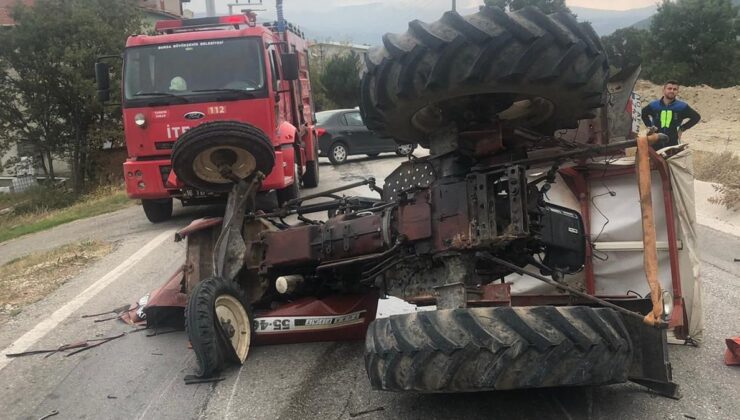 Bursa’da okula gitmek için traktöre binen öğrenciler ölümden döndü