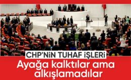 Cumhurbaşkanı Erdoğan’ın TBMM girişinde CHP sıraları ayağa kalktı