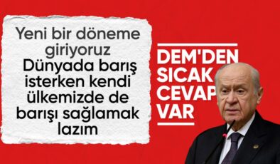 DEM Parti’den Devlet Bahçeli’nin ‘barış’ açıklamasına cevap: Olması gereken tablo