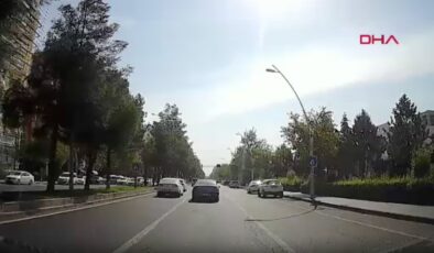 Diyarbakır’da trafikte makas atan sürücüyü aracından inerek uyardı