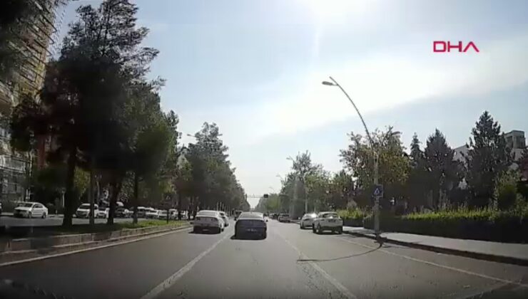 Diyarbakır’da trafikte makas atan sürücüyü aracından inerek uyardı