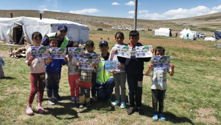 Erzurum’da göçerlere trafik eğitimi