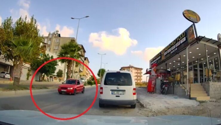 Hatay’da herkesin düz gittiği yolda geri geri ilerledi