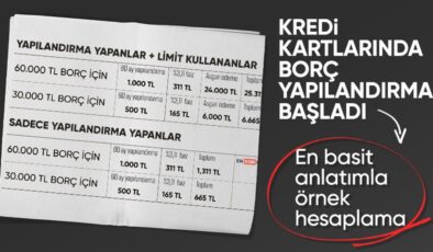 Kredi kartı yapılandırma süreci başlıyor