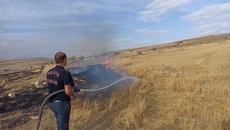 Malatya’da 2 bin 500 dekar alanda etkili olan anız yangını söndürüldü