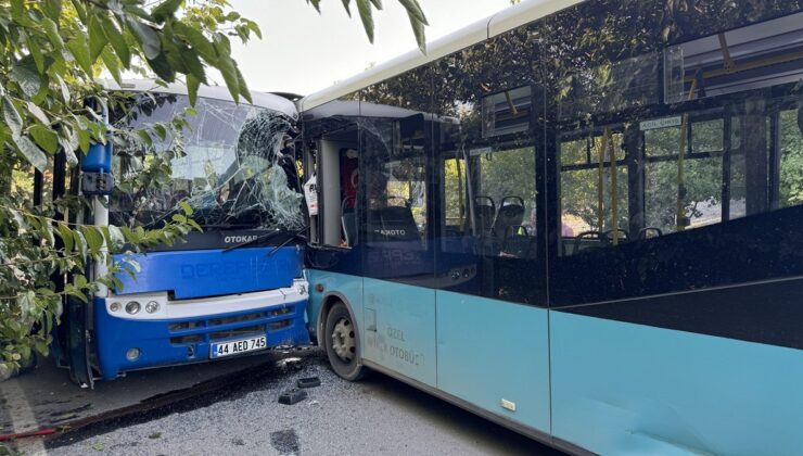 Malatya’da belediye otobüsü ile öğrenci servisi çarpıştı: 25 yaralı