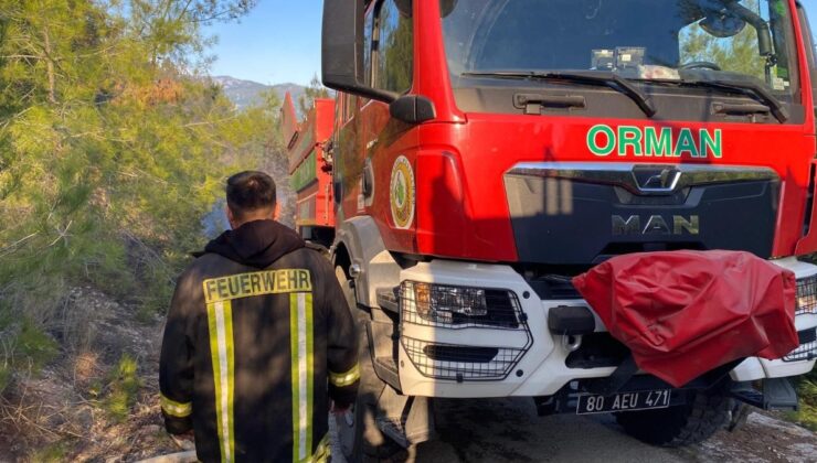 Osmaniye’de orman yangını 2 saatin sonunda söndürüldü