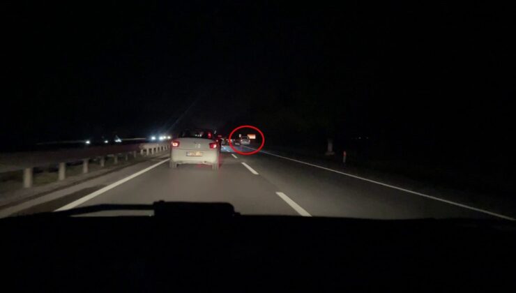 Sakarya’da trafik magandası kameraya yansıdı