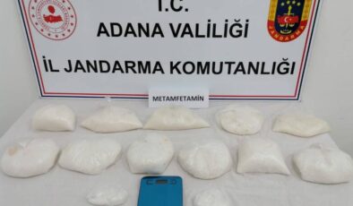 Adana’da 10 kilo 244 gram metanfetamin bulundu