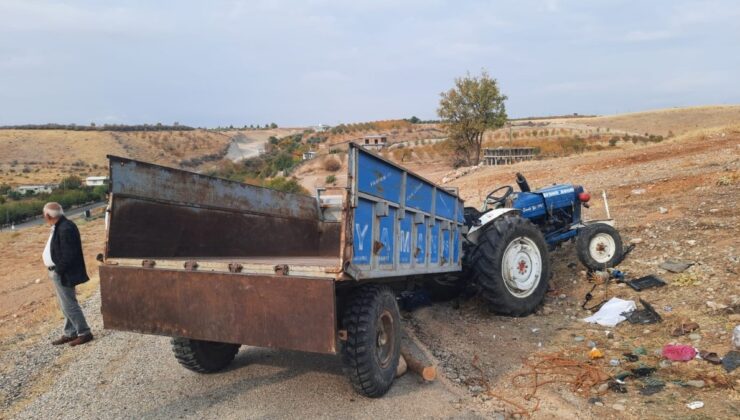 Adıyaman’da traktör devrildi: 1’i ağır 6 yaralı