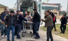 Aksaray’da portatif asansör devrildi: 2 yaralı