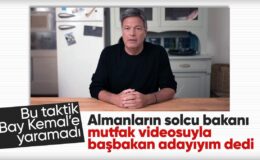 Almanya’da solcu bakan Robert Habeck, mutfak videosuyla adayım dedi