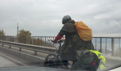 Almanya’dan bisikletle yola çıkan gencin bir sonraki durağı İzmir