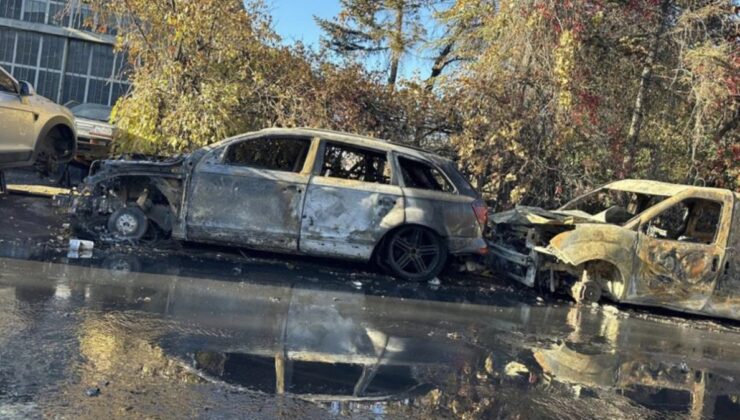 Ankara’da oto sanayide yangın: 9 araç küle döndü