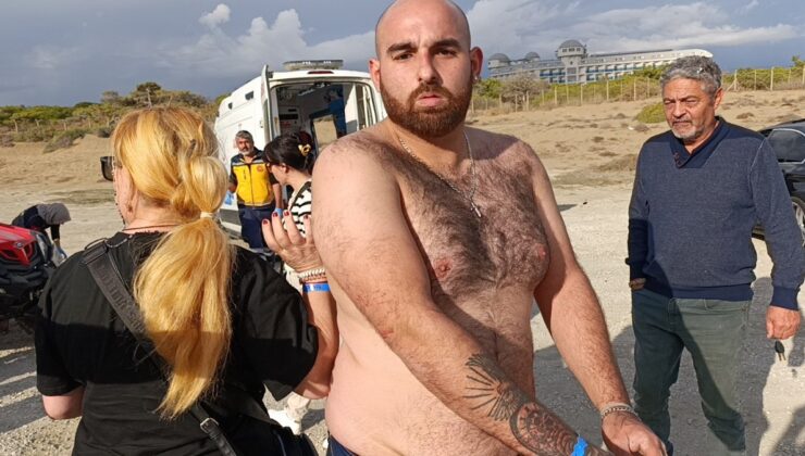 Antalya’da drift atarken kaza yapan İngiliz turistler gazetecilere saldırdı