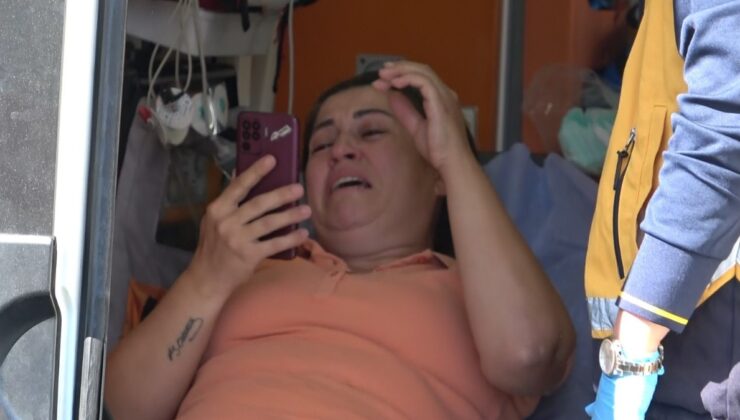 Antalya’da yaralı sürücü kazayı cep telefonunda gözyaşlarıyla anlattı