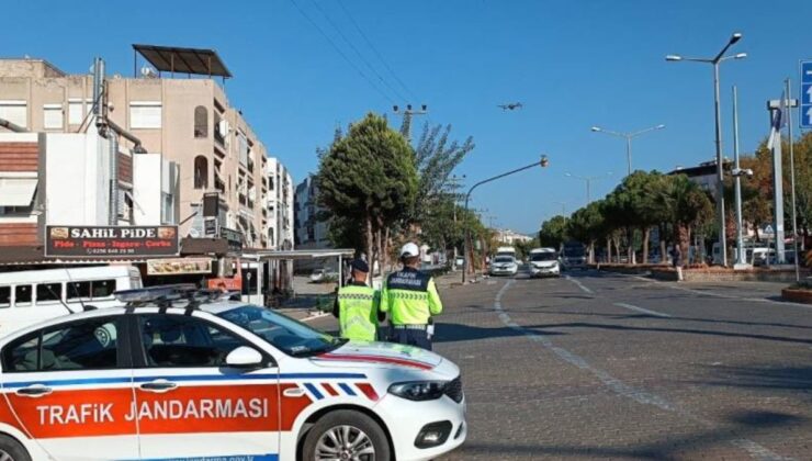 Aydın’da drone destekli trafik denetimi