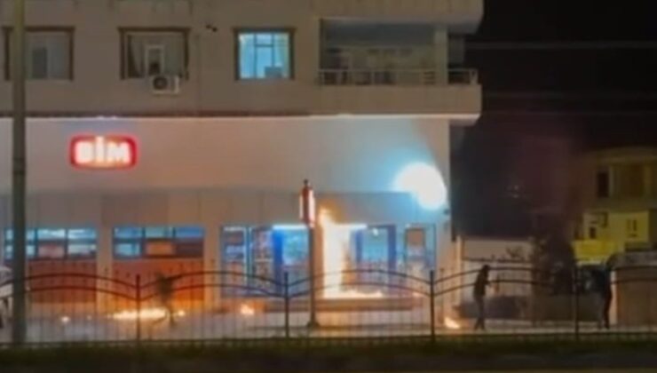 Batman’da molotof atan terör yandaşları marketi ateşe verdi