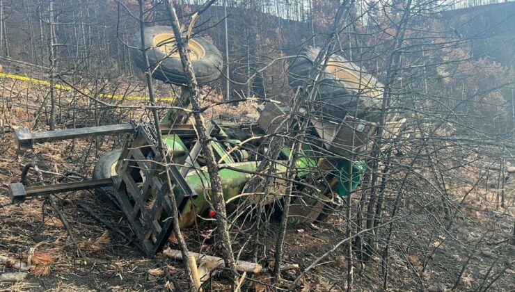 Bolu’da ormanı temizlerken devrilen traktörün sürücüsü öldü